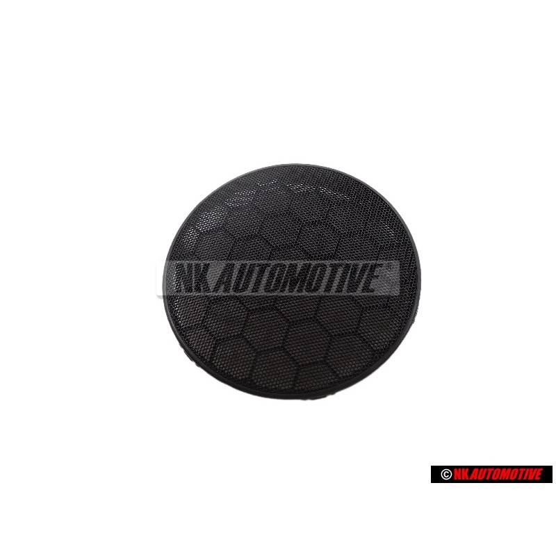 VW Original Recubrimiento Altavoz Negro Satinado - 1H0868149A B41