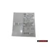 Audi Original Adhesivo P. Presion Neumaticos - 8V0010502H