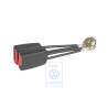 VW Original Cierre De Cinturon Doble Negro Satinado/Rojo Fuego - 1C0857488 FCN
