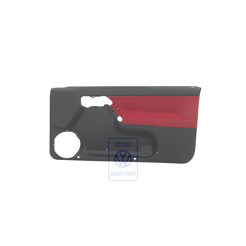 VW Original Revestimiento Puerta (Tela) Negro/Rojo Murano - 1E0867012ATLZR