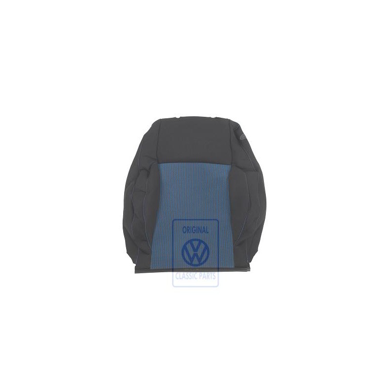 VW Original Tapizado Respaldo Tejido Con Bolsa Azul/Negro - 1J0881805QGKMD