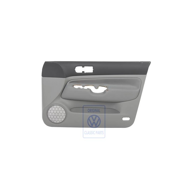 VW Original Revestimiento Puerta (Tela) Negro/Gris Franela - 1J4867012CKHRQ