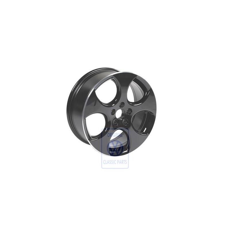VW Original Llanta De Aluminio Negro-Brillante - 1K0601025BAAX1