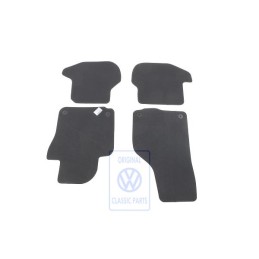 VW Original 1 Juego Alfombrillas Negro/Gris Franela - 1Q1863011C QIK