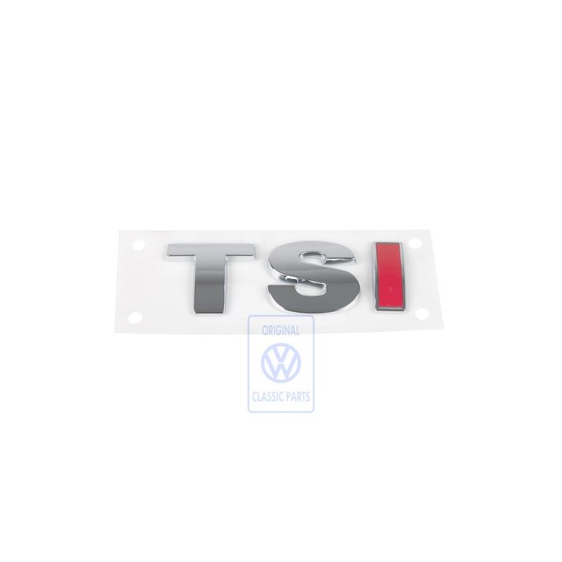 VW Original Rotulo Cromado/Cromado/Rojo - 1T0853675J GQF