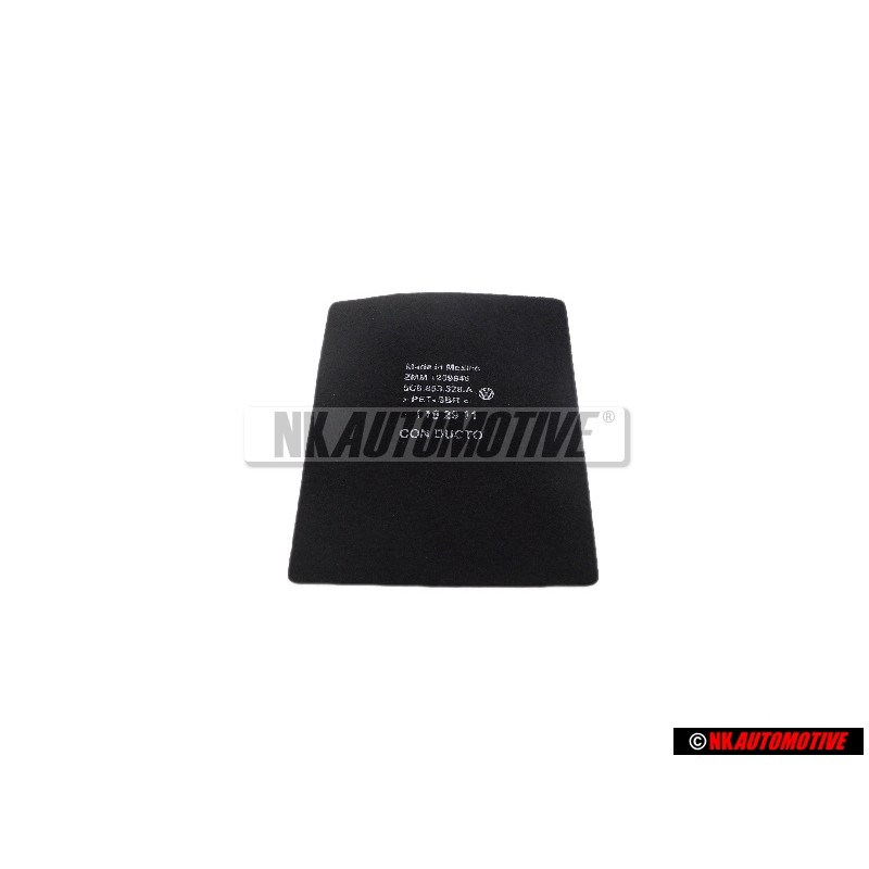VW Original Suplemento P. Portaobjetos Negro - 5C6863328A 3A8