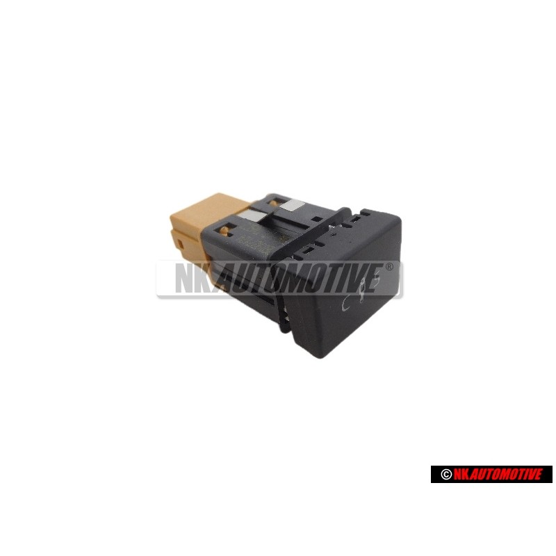VW Original Pulsador Para Regulacion De La Amortiguacion Negro - 7E0927124 WHS