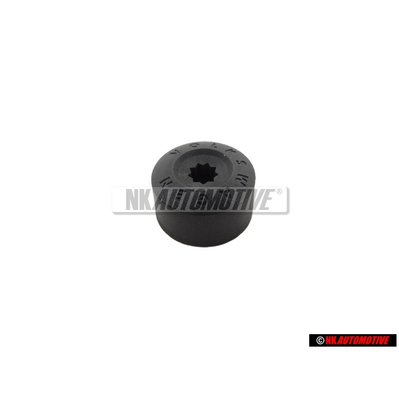 VW Original Capuchon P. Tornillo Rueda Negro Satinado - 7M3601173 01C