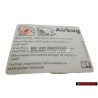 VW Original Adhesivo 'Airbag' Al Utilizar Asientos P. 