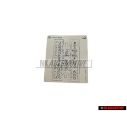 VW Original Adhesivo P. Dotacion Fusibles - 7H0010617T