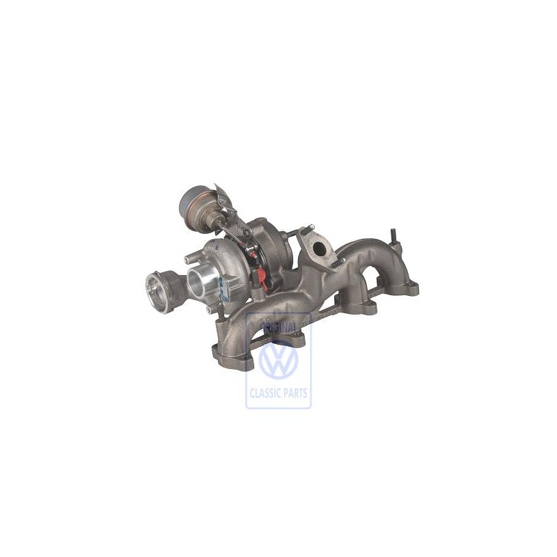 VW Original Colector De Escape Con Turbo Compresor De Gases - 038253056F