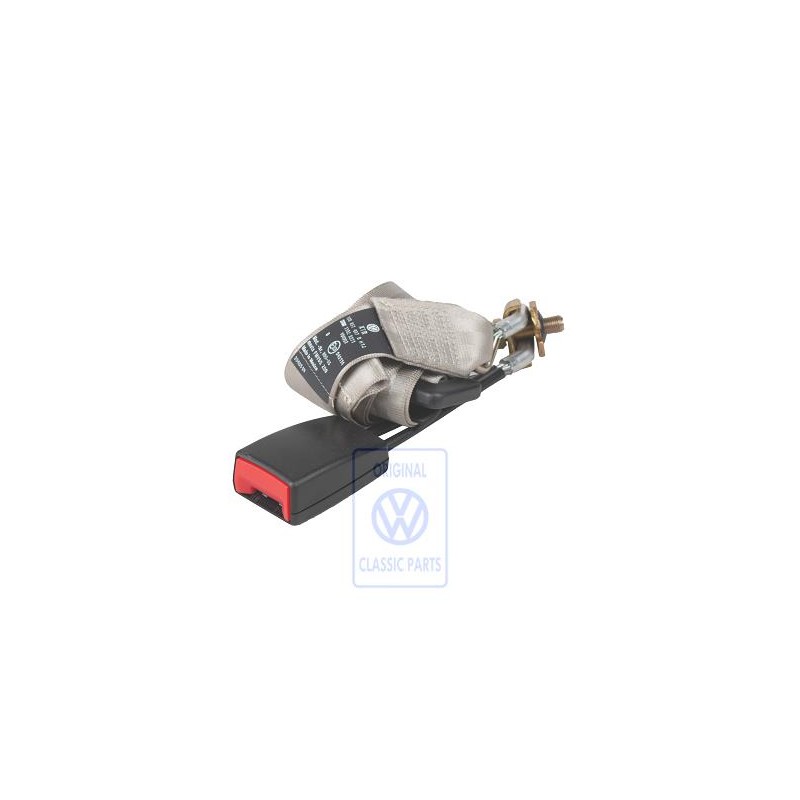 VW Original Cinturon Abdominal Y Cierre Negro Satinado/Beige - 1C0857487B HTJ