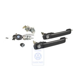 VW Original 2 Juego Bombines Cierre Para Manilla Puerta - 1E0800375CA