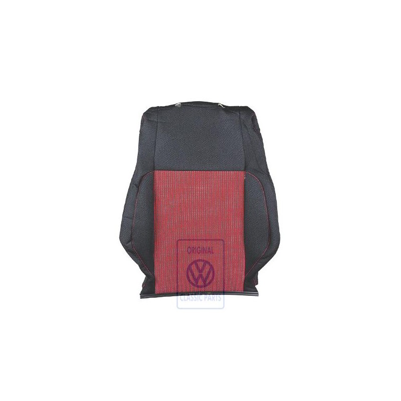 VW Original Tapizado Respaldo Tejido Con Bolsa Rojo/Negro - 1J0881805QGKMA