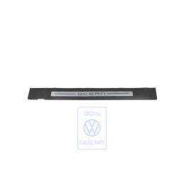 VW Original Lamina Protectora De Entrada Con Rotulo Negro/Plata - 1J3853804G 61E