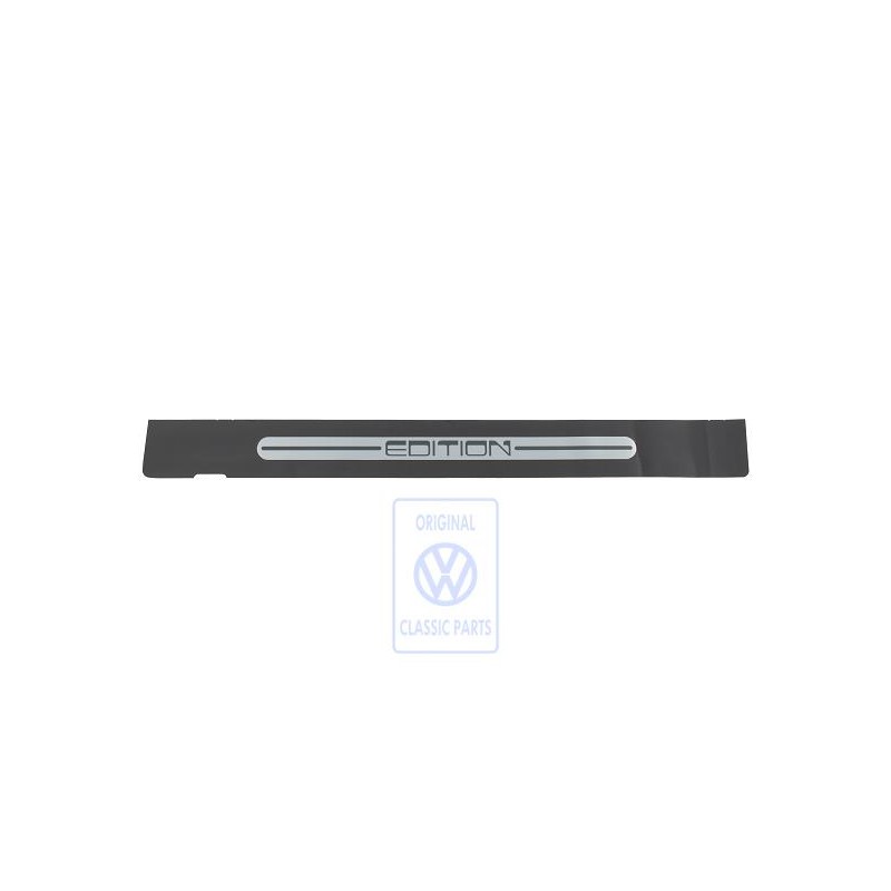 VW Original Lamina Protectora De Entrada Con Rotulo Negro/Plata - 1J3853806E 61E