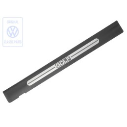 VW Original Lamina Protectora De Entrada Con Rotulo Negro/Plata - 1J3853806F 61E