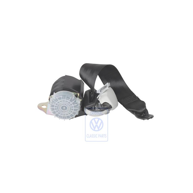 VW Original Cinturon Seguridad Tres Puntos Con Automatico Negro - 1J9857806D HCP