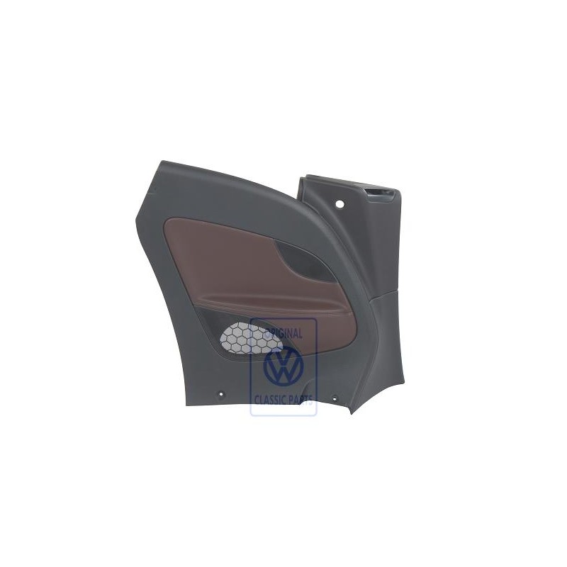 VW Original Rev. Lat. Cuero Sintetico Negro Titanio/Marron - 1Q0867043EBAZD