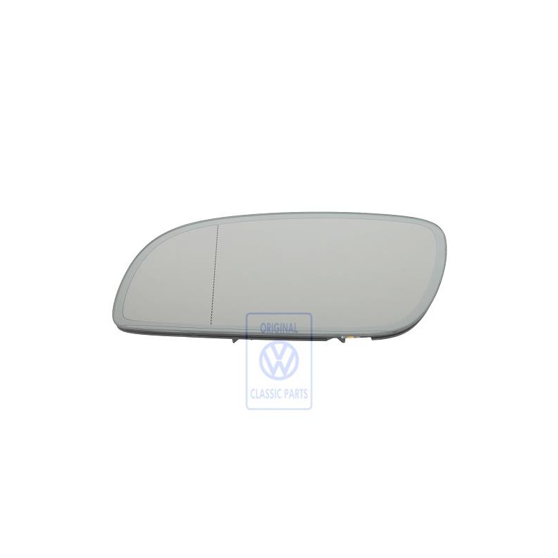 VW Original Cristal Espejo Asferico-Gran Angular Con Placa Soporte - 1T0857521E