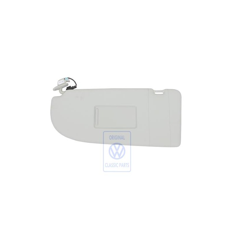 VW Original Parasol Con Espejo Iluminado Y Tapa Gris Perla - 2K0857551C 2F4