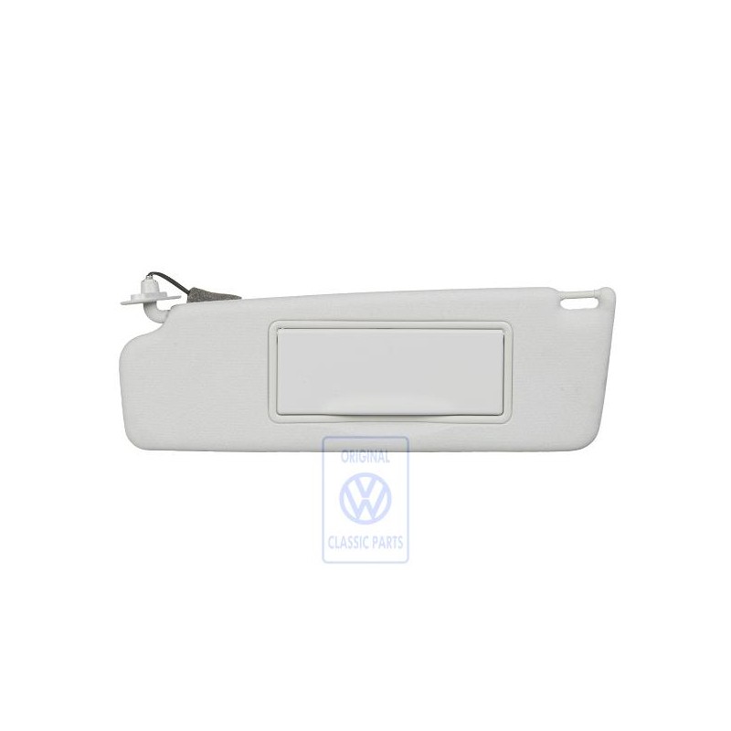 VW Original Parasol Con Espejo Iluminado Y Tapa Gris - 3A0857551E A77