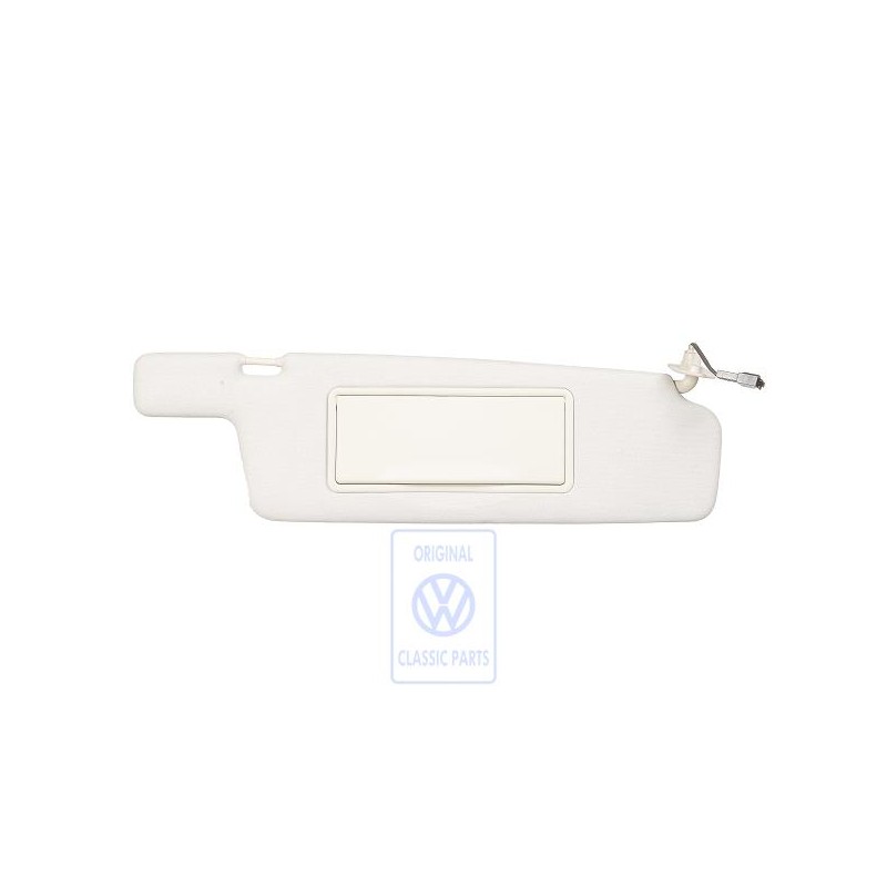 VW Original Parasol Con Espejo Iluminado Y Tapa Gris Pastel - 3A0857552 6FD
