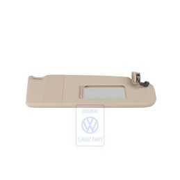 VW Original Parasol Con Espejo Y Cubierta Beige Crema - 3B0857552Q 9PY