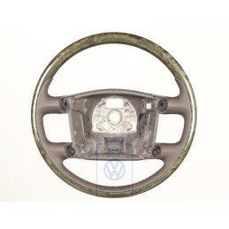 VW Original Volante Madera/Cuero Marron-Veta De Alamo - 3D0419091ABAPM