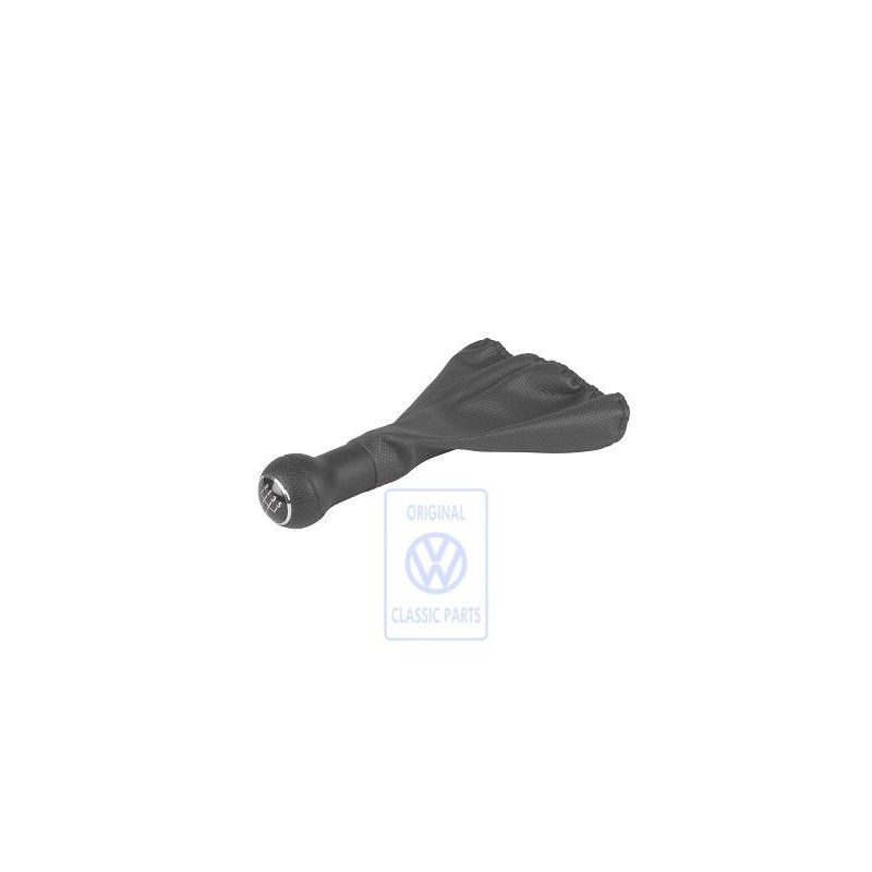 VW Original Pomo Palanca Cambio Con Guardapolvo Cuero Sintetico - 6K0711118AKHGS