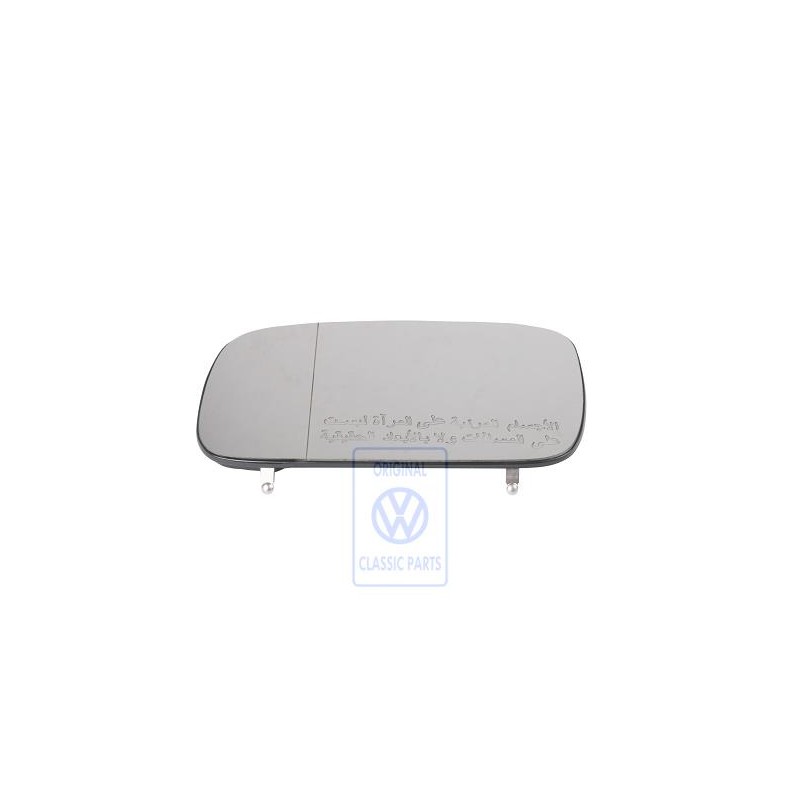 VW Original Cristal Espejo Asferico-Gran Angular Calentable - 6K9857521K