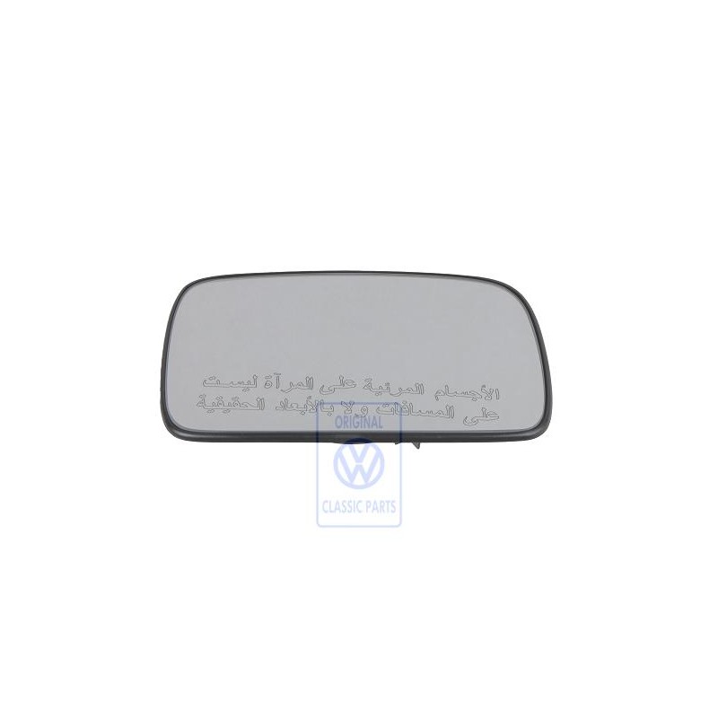 VW Original Cristal Espejo Convexo Con Placa Soporte - 6N1857522B