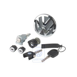 VW Original 7 Juego Bombines Cierre Para Manilla Puerta - 6Q5800375S