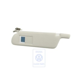 VW Original Parasol Con Espejo Iluminado Y Tapa Gris Perla - 705857551S X14