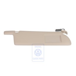 VW Original Parasol Con Espejo Iluminado Y Tapa Beige Claro - 705857552AB3PS