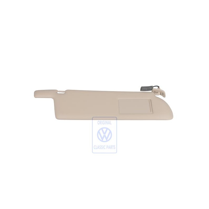 VW Original Parasol Con Espejo Iluminado Y Tapa Beige Claro - 705857552AB3PS