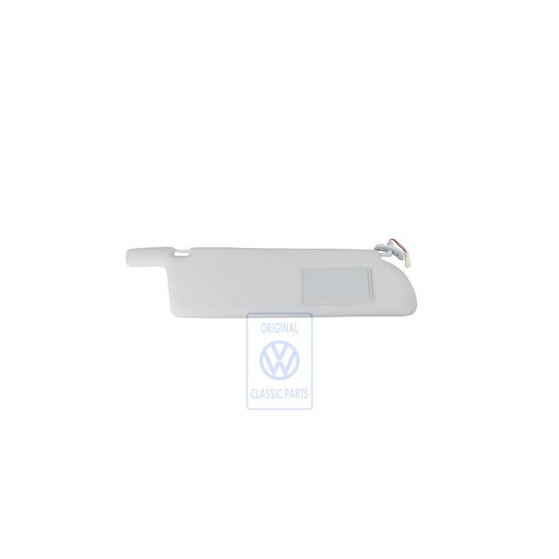 VW Original Parasol Con Espejo Iluminado Y Tapa Gris - 705857552C 8ZZ