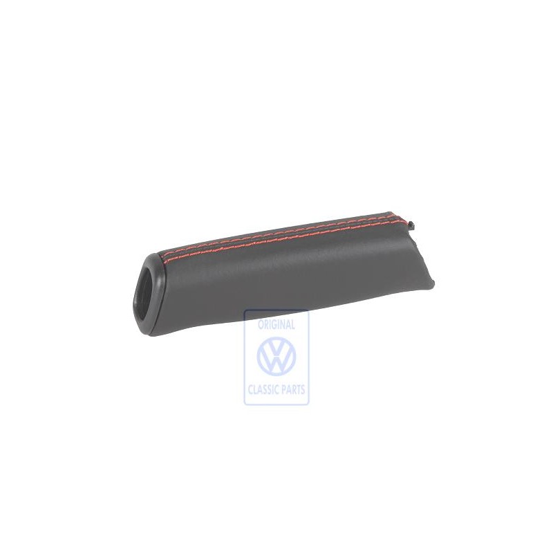 VW Original Empun.P.Palan.Frenomanocuero Negro/Rojo - 7D0711327A PEP