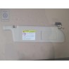 VW Original Parasol Con Espejo Iluminado Y Tapa Beige Claro - 7D0857552R 3PS