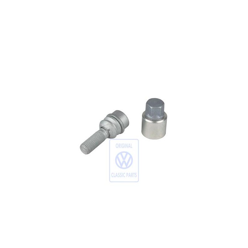 VW Original Tornillo De Rueda, Antirrobo, Con Adaptador Llave - 7L0698139A 784