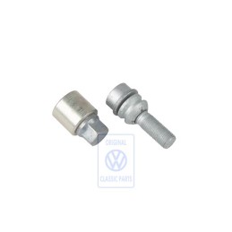 VW Original Tornillo De Rueda, Antirrobo, Con Adaptador Llave - 7L0698139A 800
