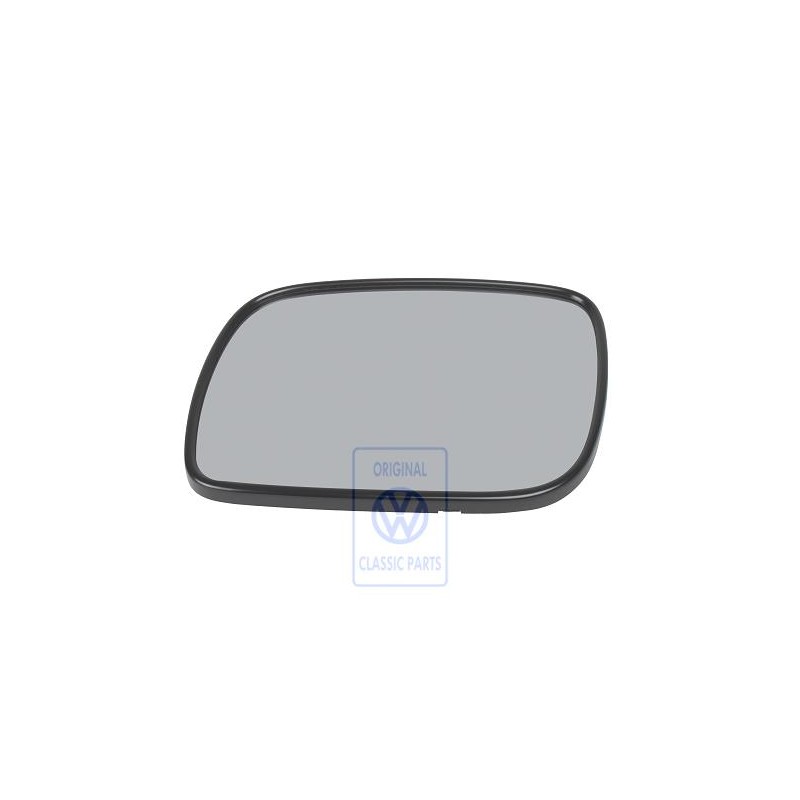 VW Original Cristal De Retrovisor Convexo Con Placa Portante - 7L6857521E