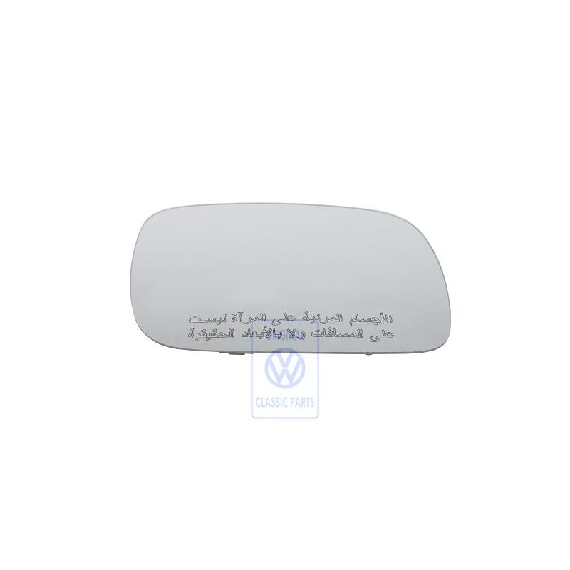 VW Original Cristal Espejo Convexo Con Placa Soporte - 7L6857522B