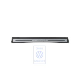 VW Original Lamina Protectora De Entrada Con Rotulo Negro/Plata - 7M3853805B 61E