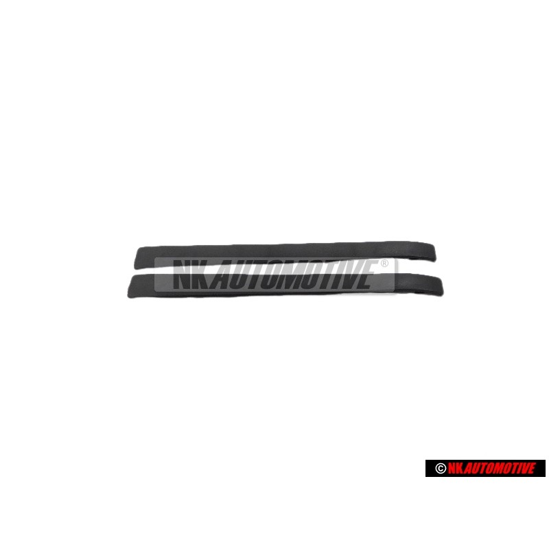 2x VW Original Recubrimiento Manilla Puerta Negro Satinado - 191837239 01C