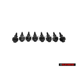 8x VW Original Tornillo Hexagonal Con Collar Para Manguito Guia - 022103831B