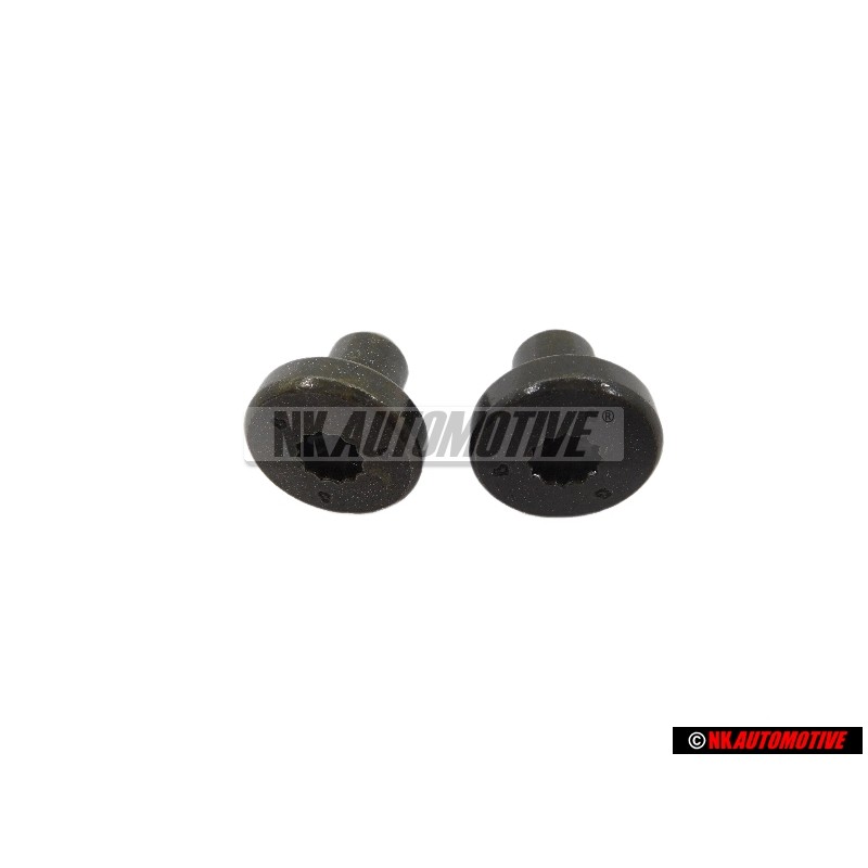 2x VW Original Tuerca Con Collar Con Cabeza Dent. Int. 