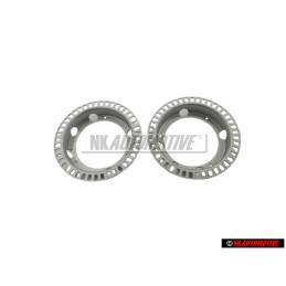 2x VW Original Tapa Ciega Negro Satinado - 357957087 01C