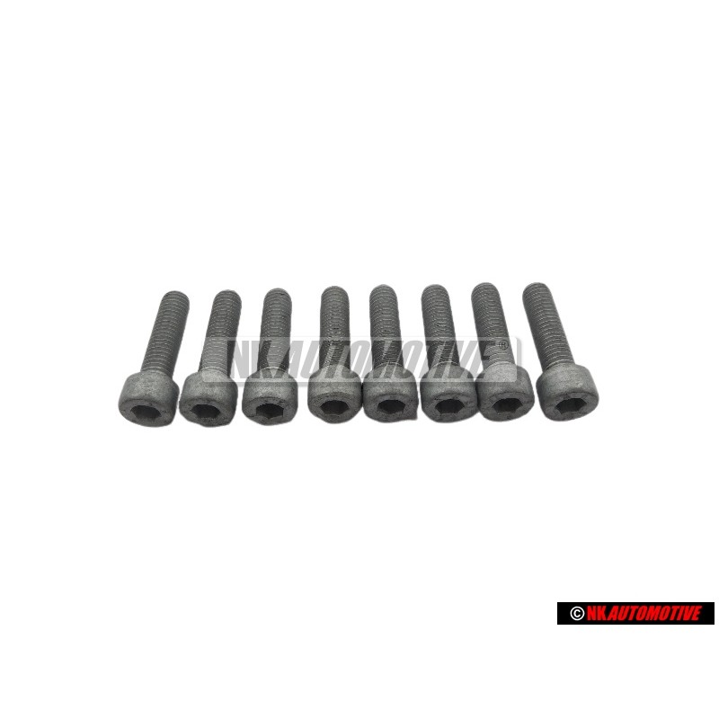 8x VW Original Tornillo Cilindrico Con Cabeza De Hexagono Interior - N 01472615
