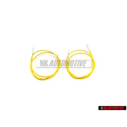 2x VW Original 1 Juego Cables Individuales C/U Con 2 Contactos - 000979108
